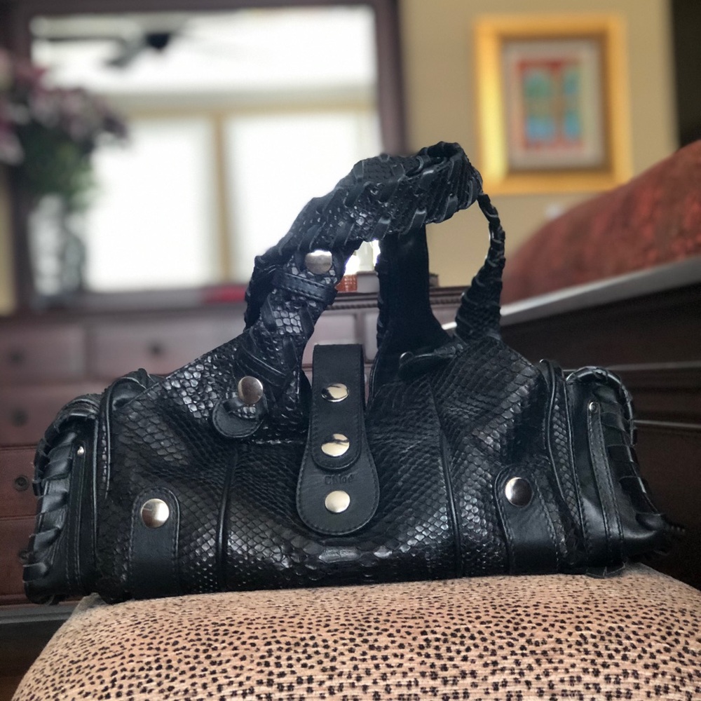Chloe Python Handbag